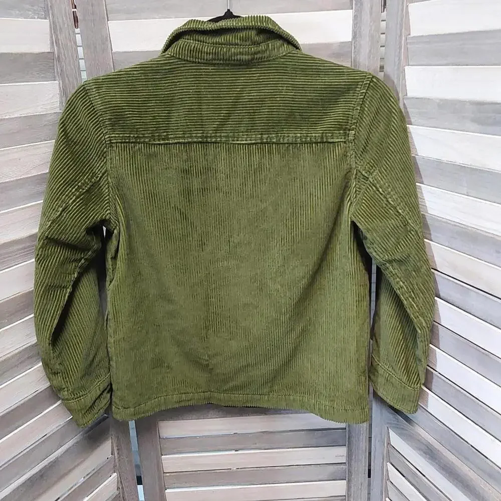 Olive Green Corduroy Shirt Jacket | Cat & Jack | L (10/12)